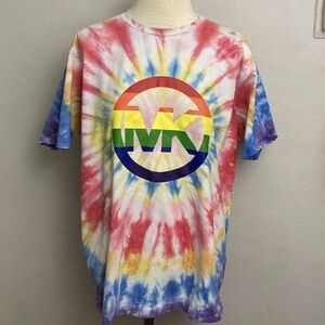 1-3 Michael KORS Tie Dye T Shirt Colorful Small Oversized